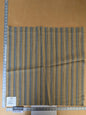5 EV47 26" x 27" Square  Scalamandre Grey Watkins Artist Palette Blue Chatreus Chevron Stripe Texture Woven MSRP USD220/y
