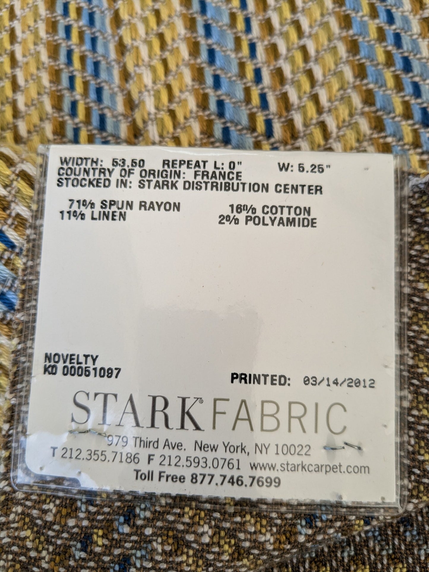 5 EV47 26" x 27" Square  Scalamandre Grey Watkins Artist Palette Blue Chatreus Chevron Stripe Texture Woven MSRP USD220/y