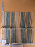 7 EV47 Square  Scalamandre Grey Watkins Cuzco Stripe Turquoise Blue Strie Stripe Small Scale Texture MSRP USD262/y