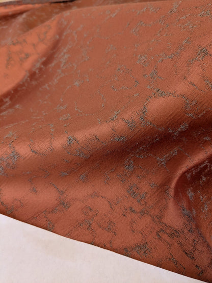 10 EV47 Square  Scalamandre Aldeco Misty Marsala Orange Small Jacquard Abstract
