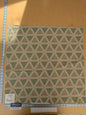 15 EV47 Square Scalamandre Fonthill Vienna Green Small Jacquard Green Beige Polyester Cotton Geometric