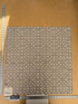 22 EV47 Square Scalamandre Old World Weavers Porta Fregio Shadow Gray Geometric Lattice Fretwork