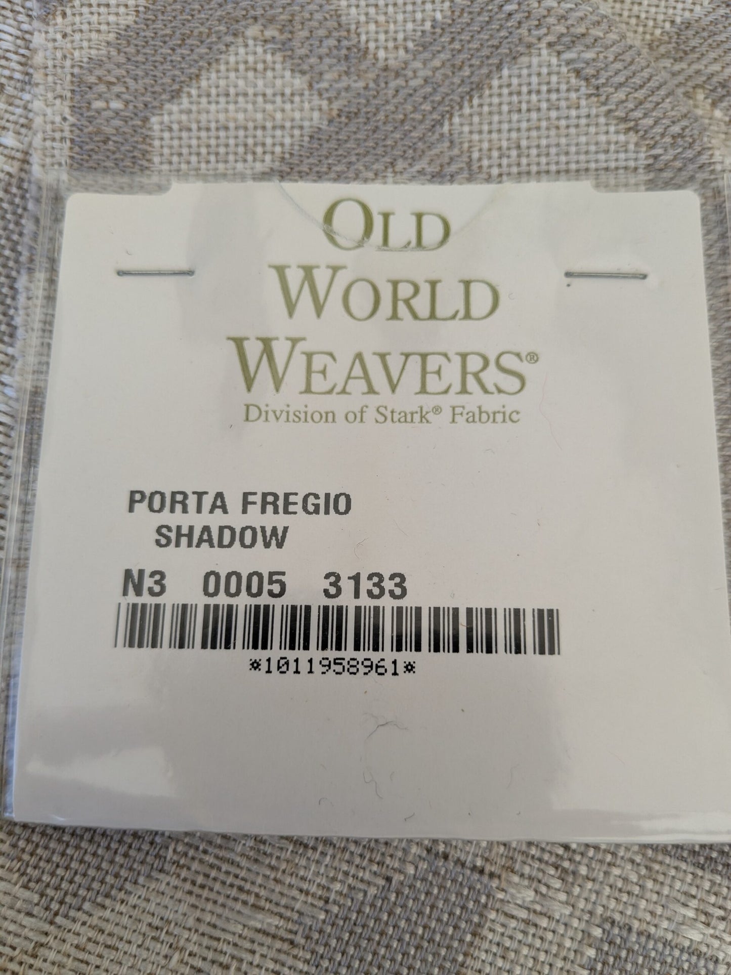 22 EV47 Square Scalamandre Old World Weavers Porta Fregio Shadow Gray Geometric Lattice Fretwork