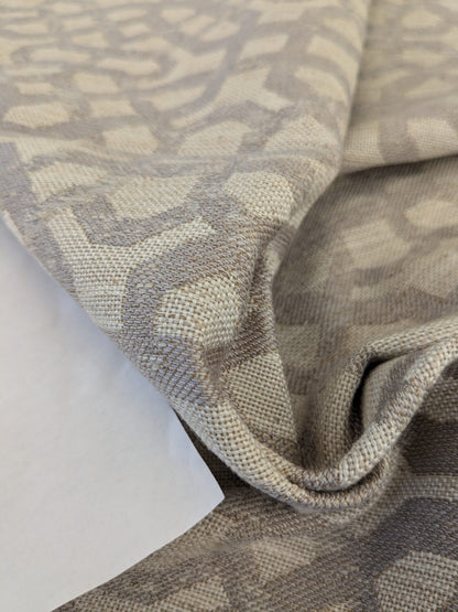 22 EV47 Square Scalamandre Old World Weavers Porta Fregio Shadow Gray Geometric Lattice Fretwork