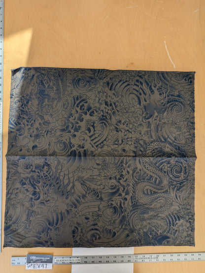 25 EV47 Square Jacquard by Jean Paul Gaultier Komodo Nuit Purple Bird Animal Chinoiserie Graphic Scenic MSRP USD734/y