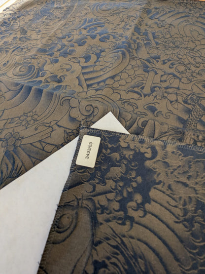 25 EV47 Square Jacquard by Jean Paul Gaultier Komodo Nuit Purple Bird Animal Chinoiserie Graphic Scenic MSRP USD734/y