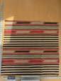 29 EV47 Square Scalamandre Cheyenne Red Brown Beige Stripe Geometric MSRP USD 300+/y