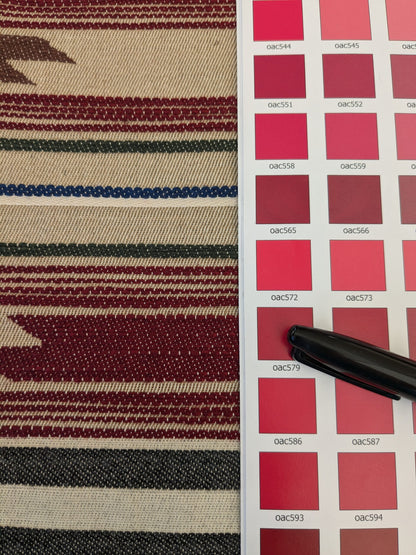 30 EV47 Square Scalamandre Cheyenne Brown Beige Black Stripe Geometric MSRP USD 300+/y