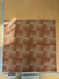 34 EV47 Square ScalamandreLelievre Hypnose M1 Orange Beige Texture Plain Plaid Square MSRP USD 400+/y 26"x26"