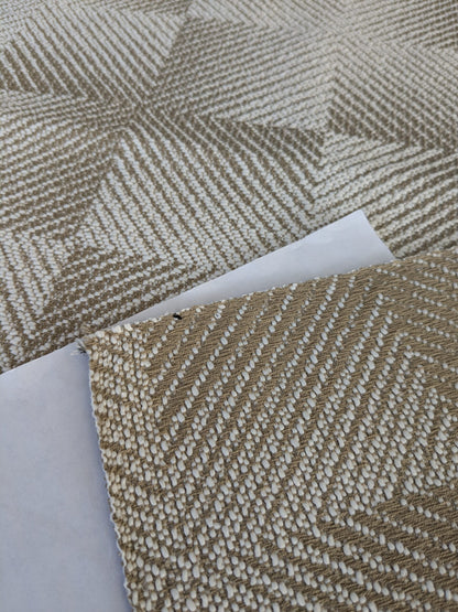 37 EV47 Square Scalamandre Lelievre Hypnose M1 Brown White Texture Plain Plaid Square MSRP USD 400+/y