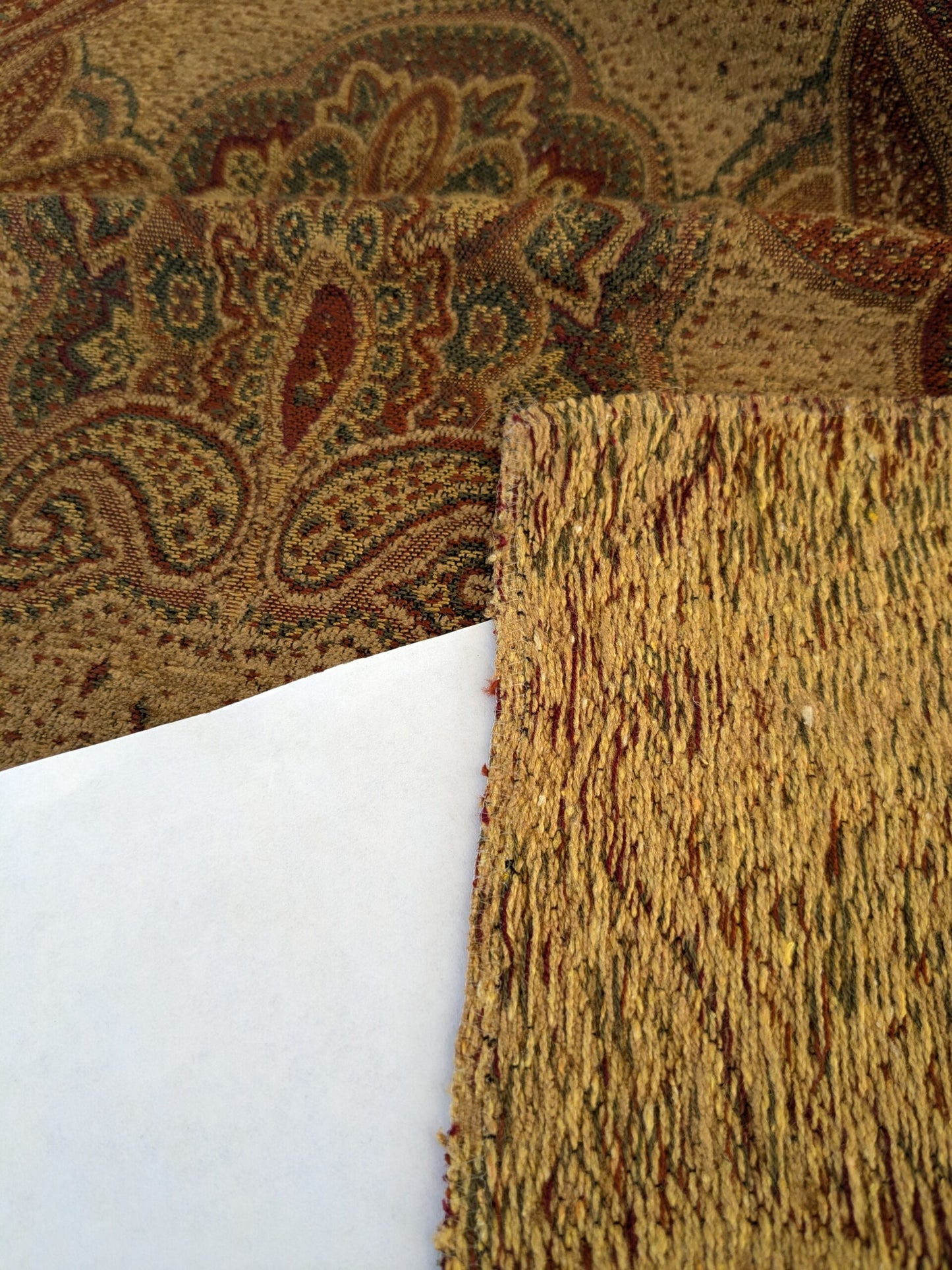 40 EV47 Square Scalamandre Old World Weavers Barbour Wheat Brown Gold Art Deco Contemporary 27"x27"