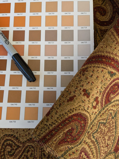 40 EV47 Square Scalamandre Old World Weavers Barbour Wheat Brown Gold Art Deco Contemporary 27"x27"