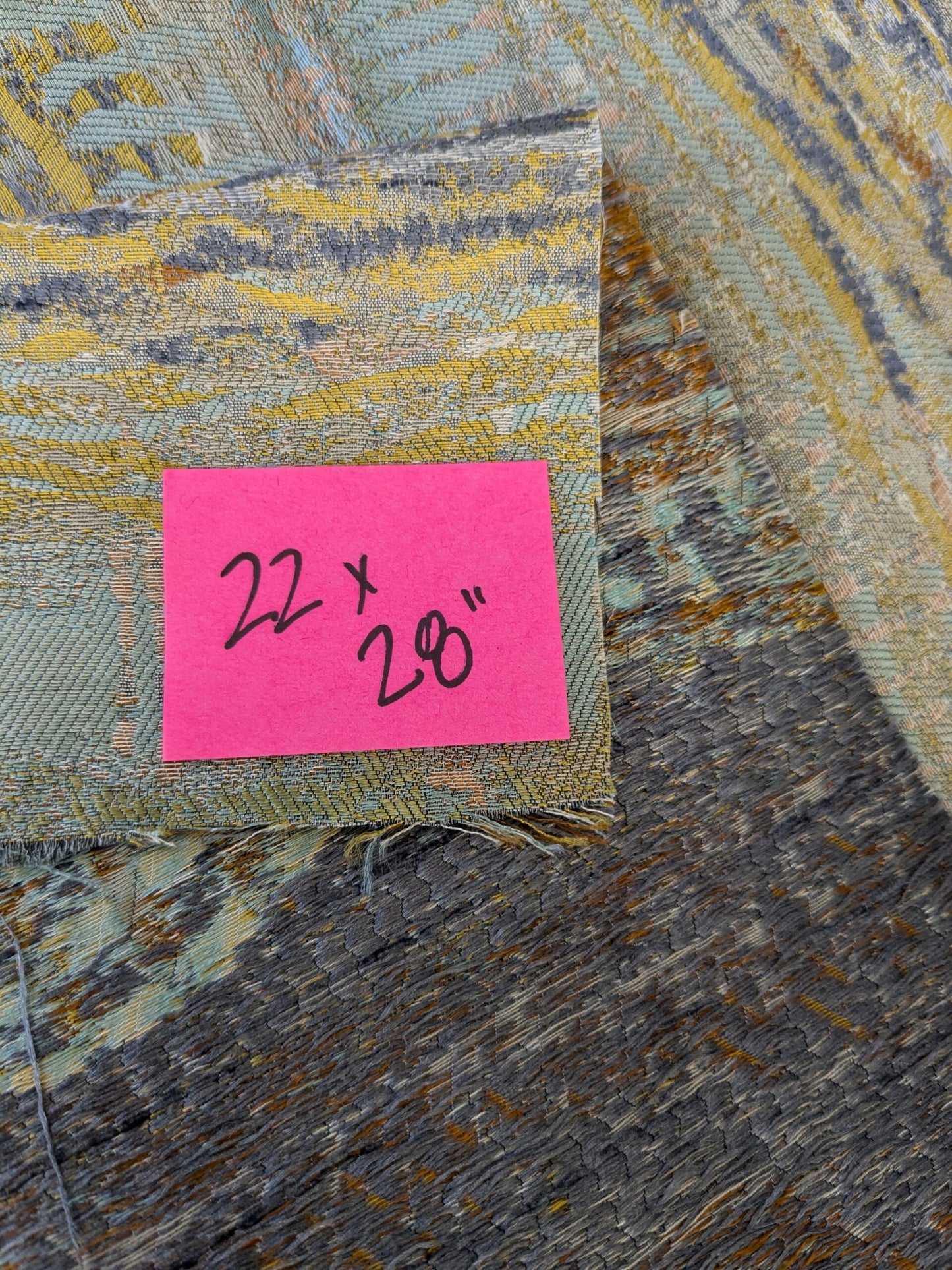 41 EV47 Square Scalamandre Old World Weavers CERES Opal Abstract Ombre Blue MSRP USD270/y 22"x28"