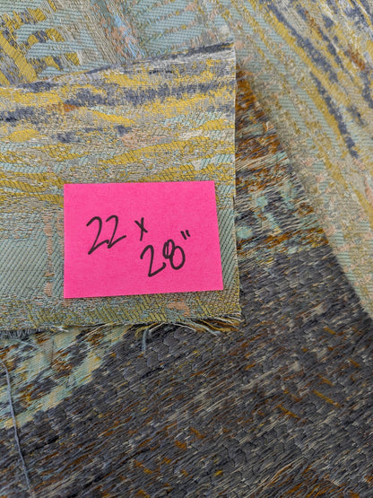 41 EV47 Square Scalamandre Old World Weavers CERES Opal Abstract Ombre Blue MSRP USD270/y 22"x28"