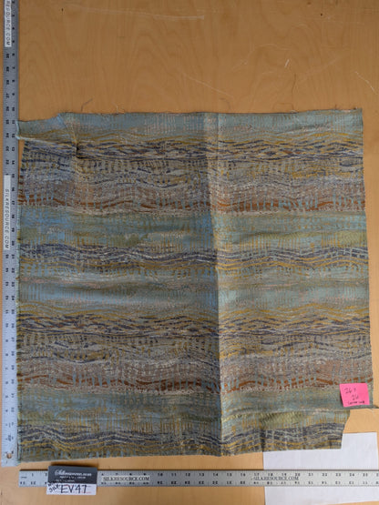 42 EV47 Square Scalamandre Old World Weavers CERES Opal Abstract Ombre Blue MSRP USD270/y 26"x26" With Corner Cut