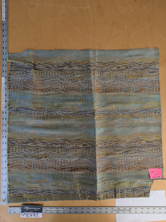 42 EV47 Square Scalamandre Old World Weavers CERES Opal Abstract Ombre Blue MSRP USD270/y 26"x26" With Corner Cut