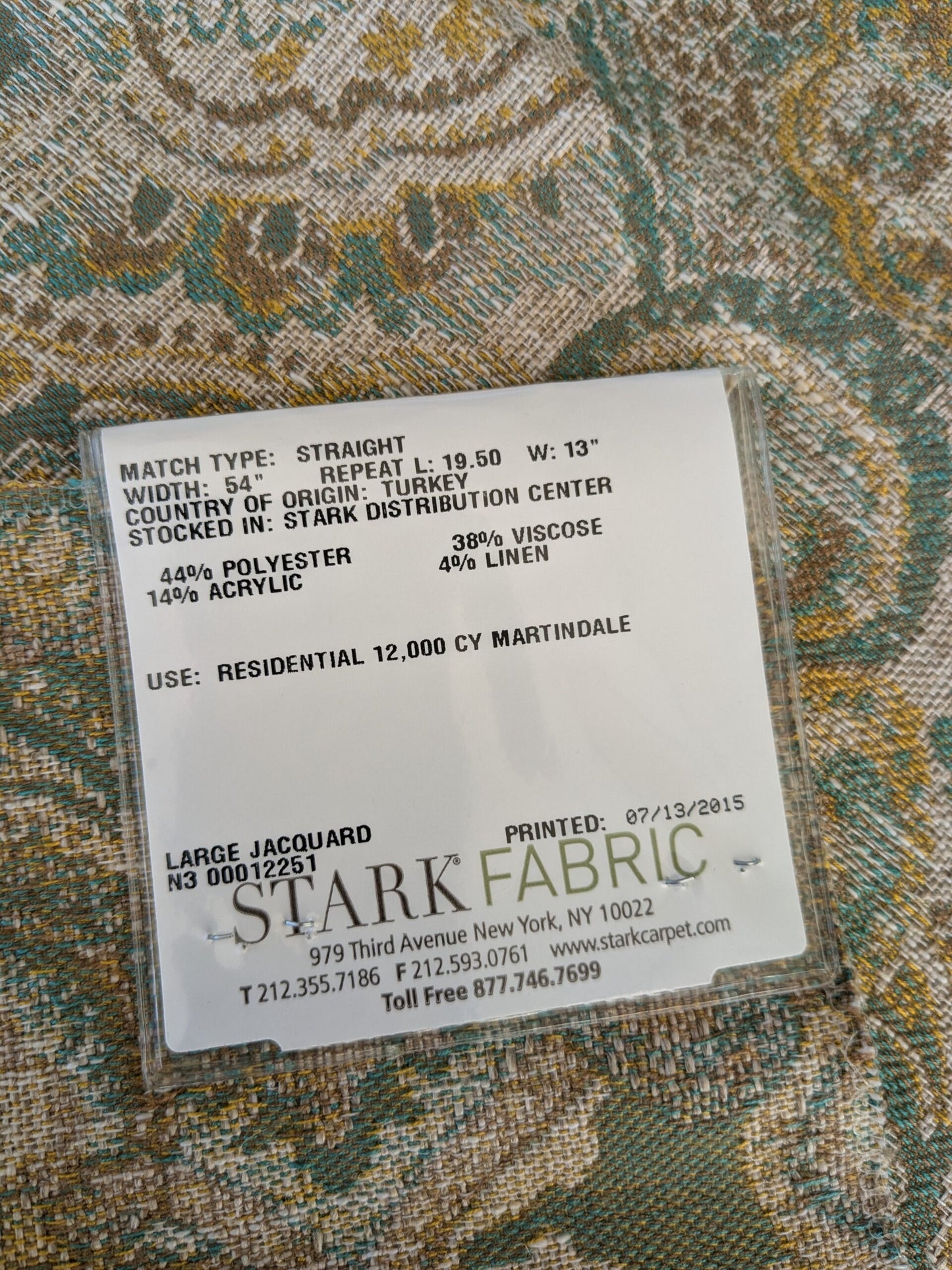 48 EV47 Square Scalamandre Old World Weavers Velorum Nile Sun Abstract Medallion Paisley 27"x27"