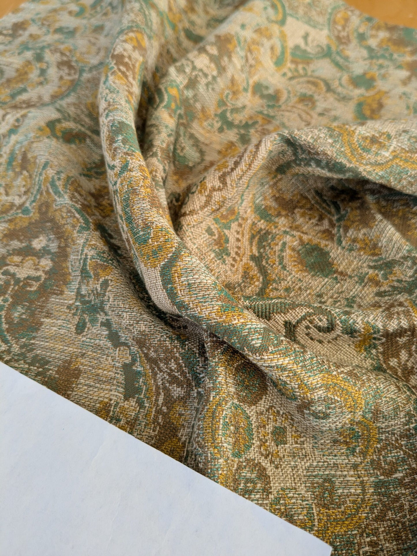 48 EV47 Square Scalamandre Old World Weavers Velorum Nile Sun Abstract Medallion Paisley 27"x27"