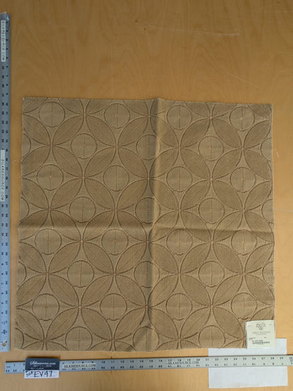 52 EV47 Square Scalamandre Grey Watkins Geometry Latte Epingle Brown Dot Circle Geometric MSRP USD370/y