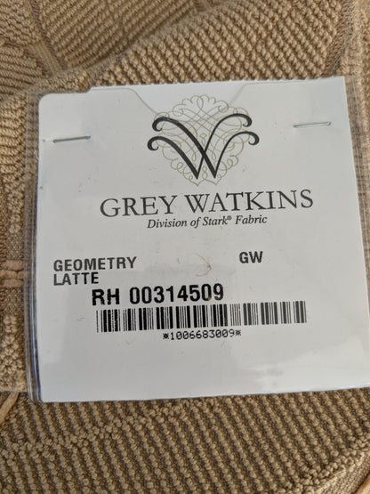 52 EV47 Square Scalamandre Grey Watkins Geometry Latte Epingle Brown Dot Circle Geometric MSRP USD370/y