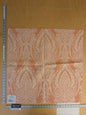 58 EV47 Square Scalamandre Old World Weavers Harwich Kumquat Orange Jacquard Paisley MSRP USD194/y