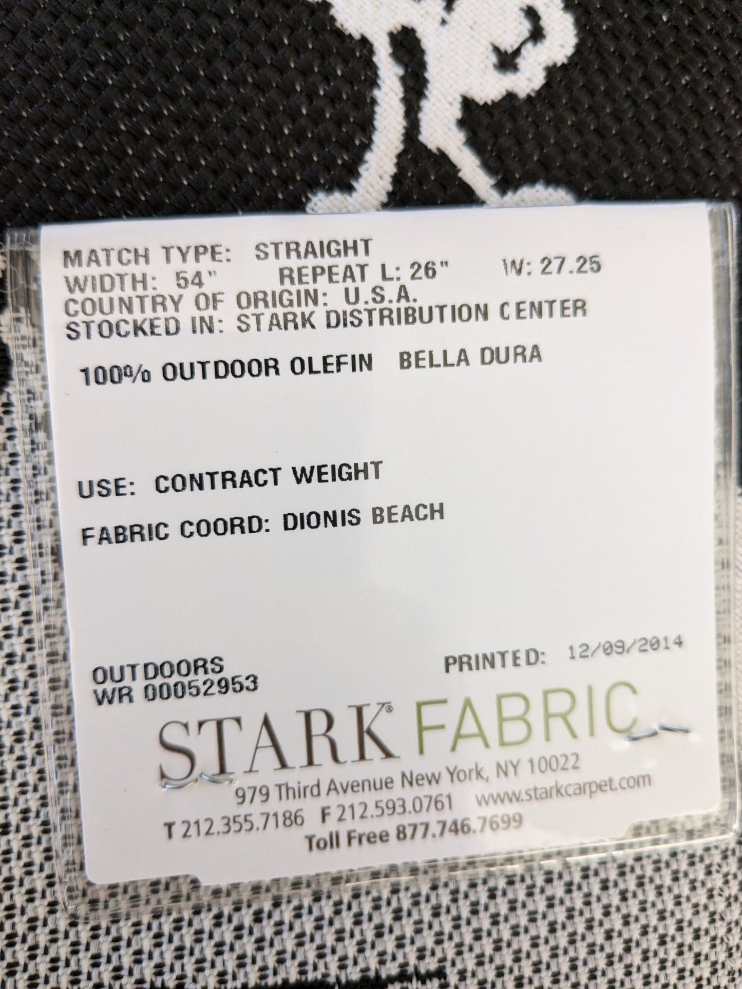 59 EV47 Square Scalamandre LILY POND COAL Black and White Outdoors Bird/ Animal Chinoiserie