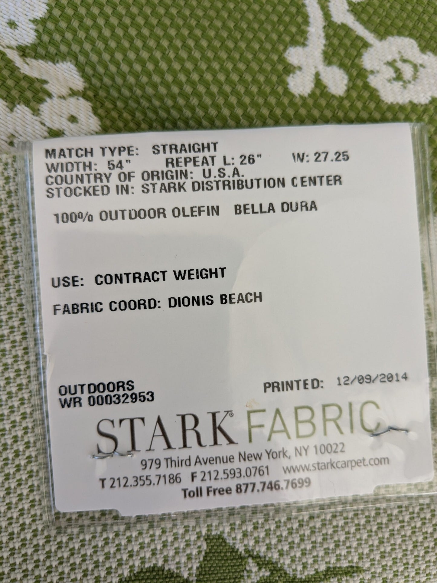 61 EV47 Square Scalamandre LILY POND Grass Green and White Outdoors Bird/ Animal Chinoiserie