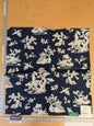 62 EV47 Square Scalamandre LILY POND Indigo Deep Blue and White Outdoors Bird/ Animal Chinoiserie  26"x26"