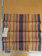 70 EV47 Square Scalamandre Grey Watkins Missouri Stripe Blue Orange Yellow Jute Cotton
