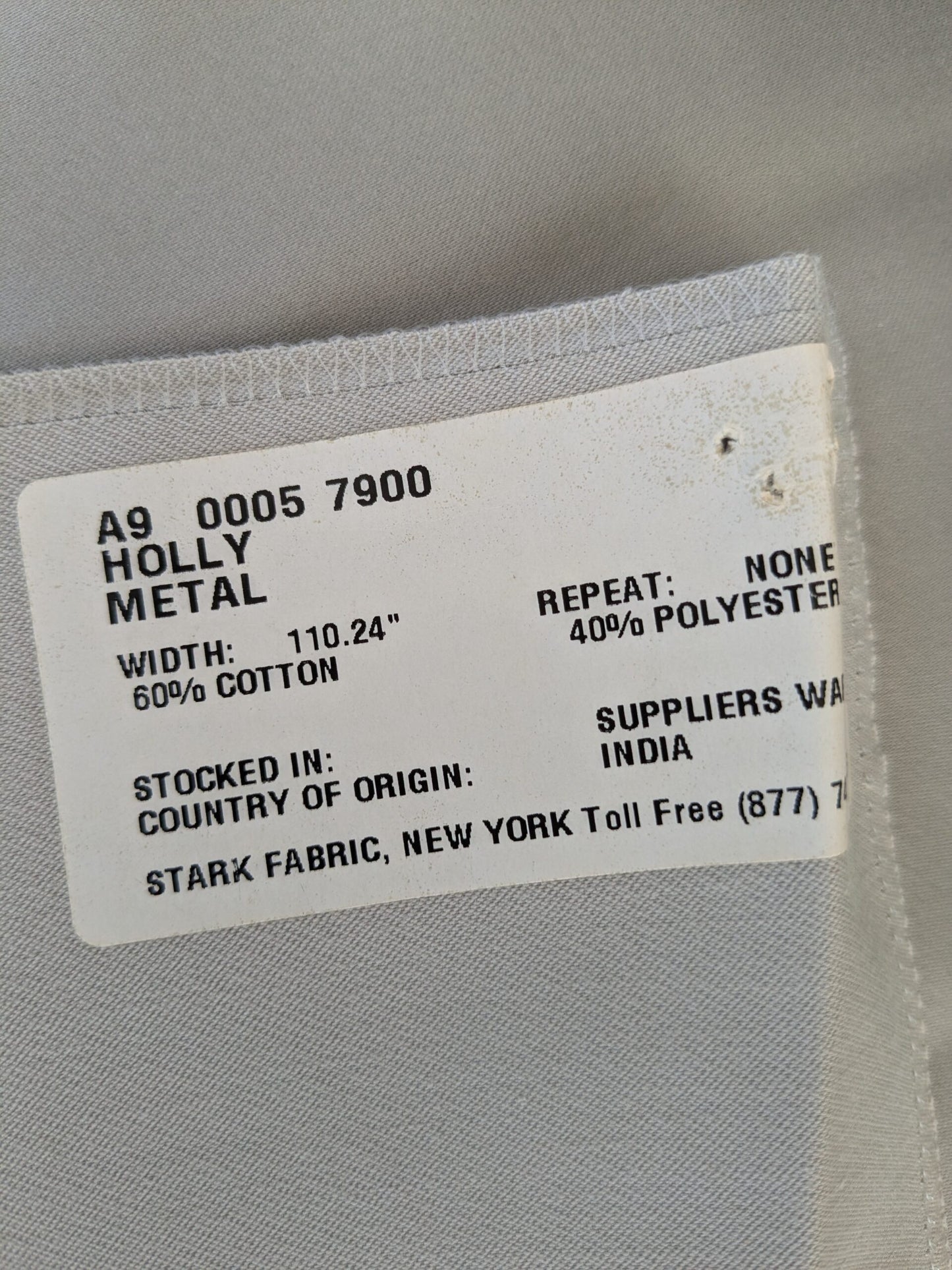 74 EV47 Square Scalamandre Holly Mauve Metal Gray Cotton Polyester Plain Solid 27"x27"