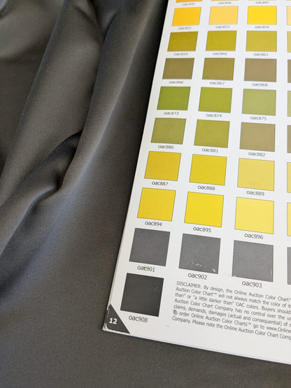 75 EV47 Square Scalamandre Holly Seal Brown Gray Cotton Polyester Plain Solid 27"x27"