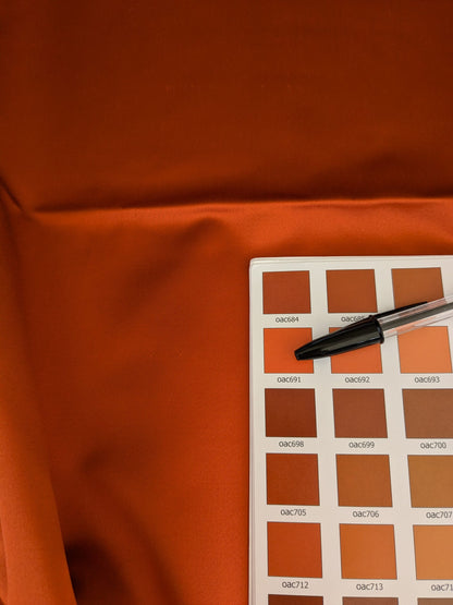 77 EV47 Square Scalamandre Holly Orange Cotton Polyester Plain Solid 27"x27"