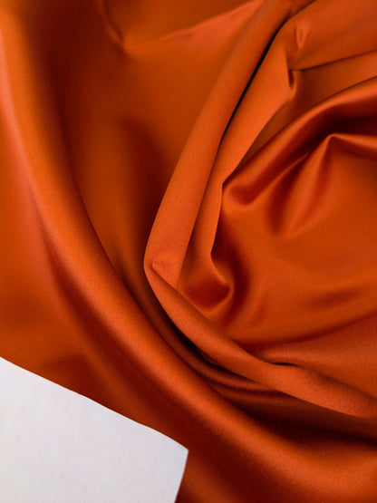 77 EV47 Square Scalamandre Holly Orange Cotton Polyester Plain Solid 27"x27"