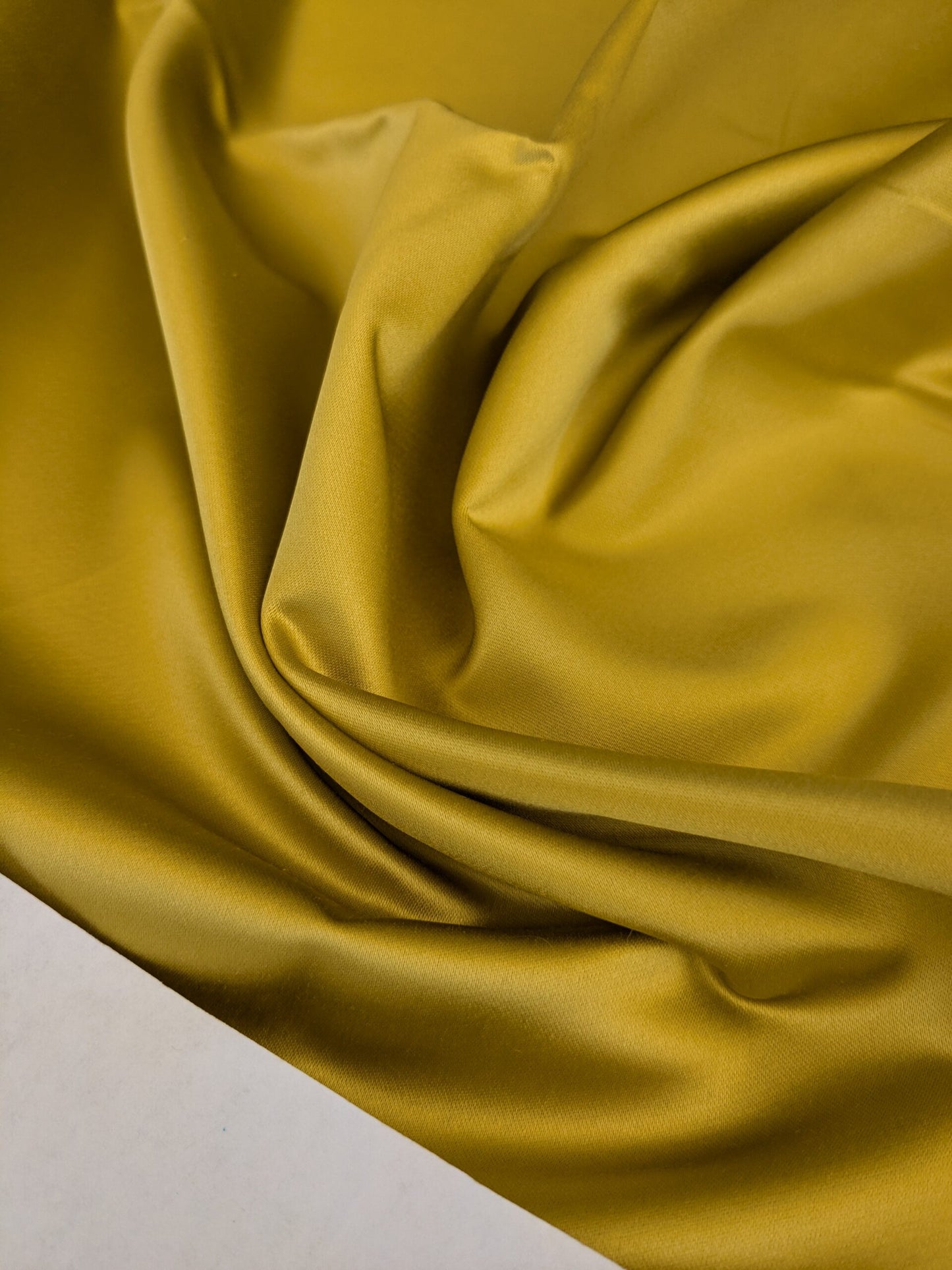 78 EV47 Square Scalamandre Holly Mustard Yellow Cotton Polyester Plain Solid 27"x27"