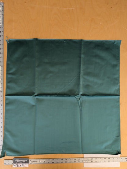 79 EV47 Square Scalamandre Holly Aruba Blue Cotton Polyester Plain Solid 27"x27"