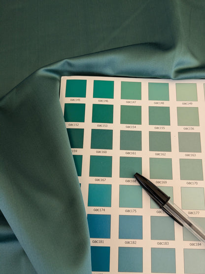 79 EV47 Square Scalamandre Holly Aruba Blue Cotton Polyester Plain Solid 27"x27"