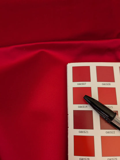 80 EV47 Square Scalamandre Holly High Risk Red Cotton Polyester Plain Solid 26"x26"