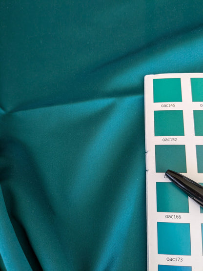 82 EV47 Square Scalamandre Holly Navigate Aqua Cotton Polyester Plain Solid 27"x27"