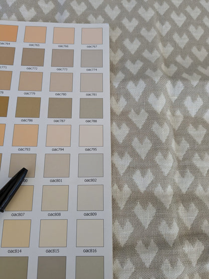 83 EV47 Square Scalamandre Bolonia Cloud Light Brown Cream Linen Small Scale 26"x26"