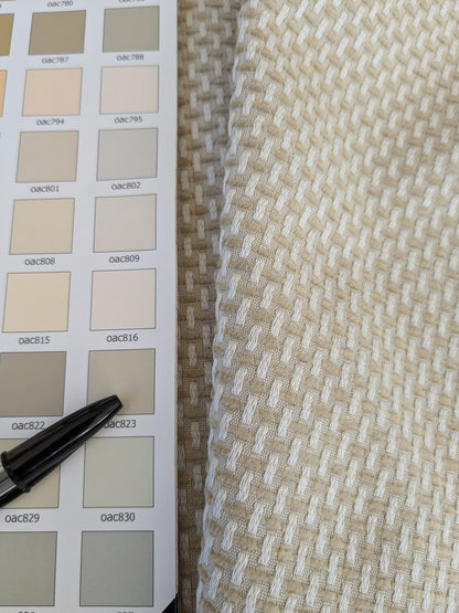 84 EV47 Square Scalamandre Boris Kroll Berkshire Weave Sand Beige Small Scale Texture Cotton