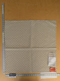 86 EV47 Square Scalamandre Boris Kroll Bellaire Trellis Flax Light Brown Jacquard Cotton Small Scale Texture Diamond 27"x26"