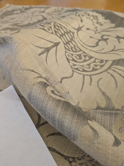 90 EV47 Square Lelievre Paris Grambois Argent Gray Damask Renaissance Gray Historic MSRP USD712/y