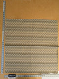 90 EV47 Square Scalamandre Polluce Brown Lampas Chevron Cotton MSRP USD300+/y 26"x26"