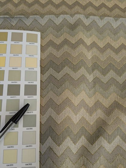 90 EV47 Square Scalamandre Polluce Brown Lampas Chevron Cotton MSRP USD300+/y 26"x26"