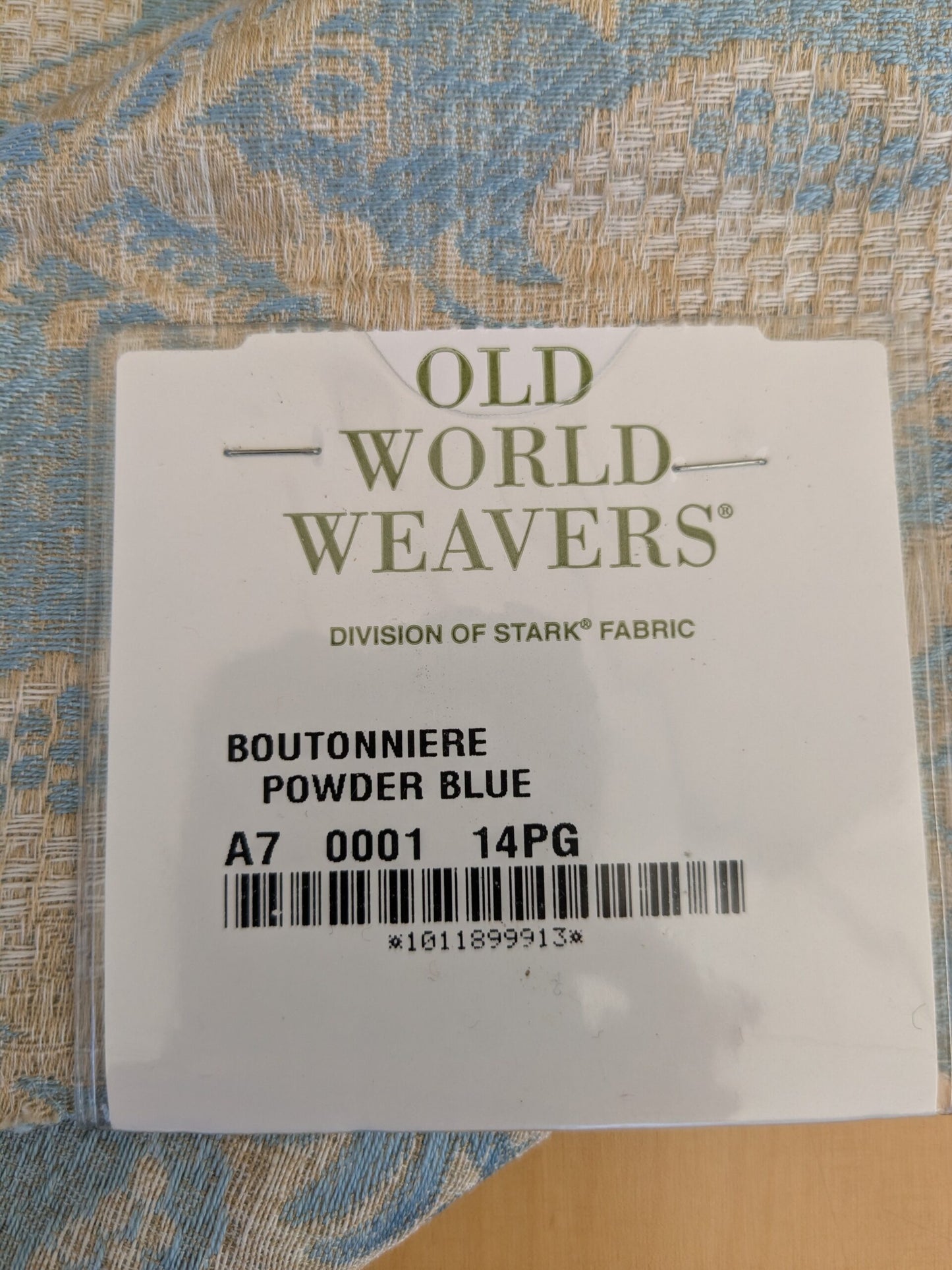 95 EV47 Square Scalamandre Boutonniere Powder Blue Renaissance Small Scale Berry MSRP USD 402/y