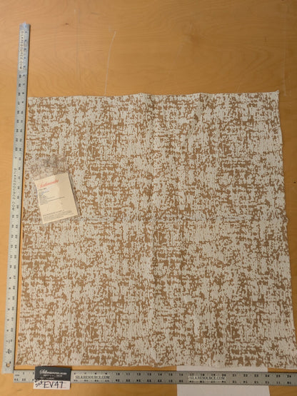 96 EV47 Square Scalamandre Acacia Palomino Gold White Cotton Jacquard Abstract Small Scale Textures