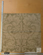 98 EV47 Square Scalamandre Old World Weavers Figino Beige on Celadon Renaissance Medallion Damask  26"x26"