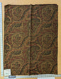 100 EV47 Square Scalamandre Fonthill Srinagar Red Green Red Gold Cotton Paisley Novelty 35"x26"