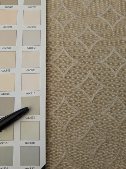 101 EV47 Square Scalamandre Grey Watkins Gabriel Grey Diamond Ogee Geometric Cotton