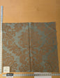 102 EV47 Square Scalamandre Olw World Weavers Felice Viscose Damask Aqua Brown Medallion